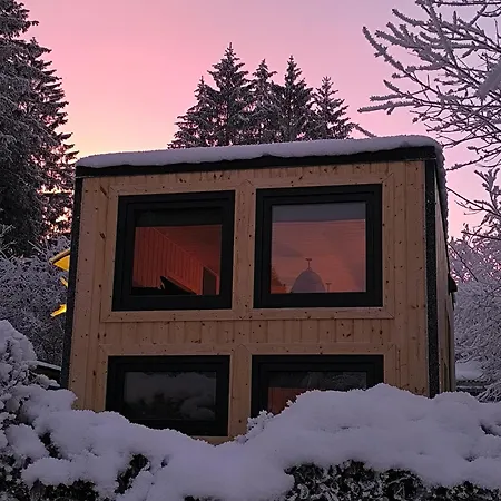 Tiny House Praettigau Gr بيت للعطل *
